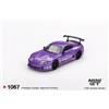 TSM MODEL MINIGT 1/64 Toyota Supra (A80) Top Secret GT-300 Top Secret Viola MGT01067-CH Modellino Auto in Metallo Pressofuso Giocattoli per Bambini Ragazzi
