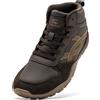 HOBIBEAR Scarponi da Trekking Unisex a Mezza Altezza, Larghezza Extra, Sneakers da Passeggio Outdoor in Pelle Sintetica Antiscivolo, Scarpe da Trail Running alla Caviglia