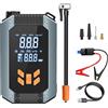 Avehrit Avviatore d'Emergenza per Auto 4 in 1 1000A 8000mAh Compressore d'Aria 150PSI Gonfiatore Pneumatici Power Bank Torcia LED Booster di Emergenza 12V