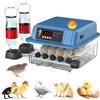 Incubatrice Automatica per Uova con Controllo della Temperatura, Macchina per la Schiusa di Uova di Gallina, Anatra, Oca, Uccelli e Quaglie con Conto alla Rovescia