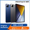 POCO Pad X1, tablet PC con 8 GB di RAM e 512 GB di memoria interna, schermo da 11,2 pollici con risoluzione 3,2K e frequenza di aggiornamento di 144 Hz, display nitidissimo, Wi-Fi 6E, batteria da 8850