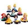 BLOKEES Giocattolo Kawaii Capsul Toy 8 Pezzi/Set Bambole Principesse Alice Jasmine Ariel Rapunzel Sirena Action Figure Regalo di Natale