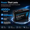 Batteria al Litio Ferro Fosfato 24V 150Ah a Lunga Durata con BMS Integrato, Batteria per Accumulo Energetico per Sistemi Solari Off-Grid, Nautica, Camper e Roulotte
