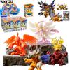 KAYOU Figurine Digimon Serie Evoluzione Dimensionale Agumon Gabumon Mini Modello in Gomma Giocattoli da Collezione Regalo