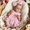 NONE Bambola Reborn Realistica Fatta a Mano da 48 cm, Bambina Neonata Realistica in Vinile Morbido, Set Regalo con Accessori Completi per Bambini e Collezionisti Adulti