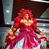 Bandai Dragon Ball Z Broly Super Saiyan 4 Statua Anime GK Versione Capelli Rossi e Neri Collezione di Modelli di Action Figure in PVC per Scrivania