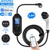 JNTAFEV Caricatore EV Portatile Monofase 3.5KW 16A Tipo 2 EVSE con Cavo di Ricarica IEC62196‑2, Controllo WiFi APP Bluetooth per Casa e Esterni