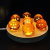 Bandai Lampada a sfera di cristallo Dragon Ball, sfera dei desideri Dragon, luce notturna a LED, mini sfera di cristallo con personaggi anime, ornamenti da scrivania, giocattoli regalo