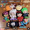 Eaki One Piece Blind Box Peluche Personaggio Luffy Zoro Nami Sanji Egghead Arc Ornamento da Appendere Giocattolo da Collezione