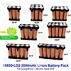 DAWEIKALA Modulo Batteria agli Ioni di Litio 18650‑LG2‑3000mAh, Configurazioni Multiple 3S1P‑6S1P, Supporto in Plastica, Terminali Saldabili in Nichel Grezzo per Cacciavite Elettrico, Trapano a Mano,