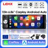 LEHX, autoradio multimediale Android wireless universale da 6,86 pollici, modello 1 Din, con Apple CarPlay, navigazione, sistema stereo 1 Din, Siri, Bluetooth, controllo al volante, FM, microfono,