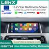 LEHX QLED 10,25'' Autoradio multimediale con CarPlay wireless e Android Auto per BMW Serie 5 F10 F11 2012-2017, sistema CIC NBT Linux, GPS, schermo touchscreen.