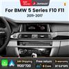Junsun Autoradio Junsun con sistema Linux e Android, compatibile con Carplay e Android Auto, per BMW Serie 5 F10 F11 2011-2017, con Bluetooth, navigazione GPS e sistemi intelligenti per auto.