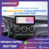 BONROAD, autoradio multimediale con schermo touchscreen, navigazione GPS, Bluetooth 5.0, Android Auto, AirPlay, CarPlay wireless, 10,25", 1920*720P, per Mercedes Benz Classe C W204 W205 GLC X253