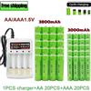 NONE Batteria Ricaricabile 1.5V AA3800mAh AAA3000mAh, Bestseller 2026, con Caricabatterie, per Torce LED o Dispositivi Elettronici
