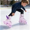 NONE Taglia L ‎ Pattini in linea regolabili di colore viola per bambini, pattini in linea con ruote illuminate, pattini a rotelle regolabili.
