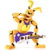 Bandai Super 3D, statuetta di Golden Freddy FNAF stampata in 3D, Spring Bonnie T13, statuetta di Bonnie 13, action figure articolata con molteplici punti di movimento e trasformabile, giocattolo.