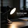NONE Lampada da scrivania con braccio flessibile e clip, portalampada E27, lampada da tavolo con morsetto, potenza massima 40W, alimentazione AC100-240V, cavo di alimentazione da 80 cm con interruttore