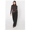 Tezenis Maglia Collo Alto Cotone E Modal Termico Donna Marrone
