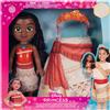 Disney Princess Bambola di vaiana con kit gonna e tiara per bambine