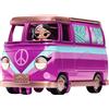 LOL L.o.l. surprise! music festival tour bus - playset 5 in 1 con bambolina esclusiva e oltre 20 accessori