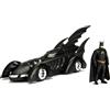 OEM Modello della Batmobile, scala 1:24, 22 cm, include la statuetta di Batman, multicolore