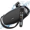 Merkloos Altoparlante portatile - Microfono wireless - 70 W RMS - IPX6 impermeabile - 42 ore di autonomia