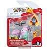 Pokémon PKW3053 - Set di figure da battaglia, Peppeck, lumaca, Galar Ponita, personaggi ufficiali