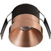 Gea luce GFA1703 FARETTO DA INCASSO IN ALLUMINIO LED 3000K 770LM 12W D.6,2CM BRONZO OPACO