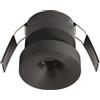 Gea luce GFA1711 FARETTO DA INCASSO IN ALLUMINIO LED 3000K 711LM 12W D.6,2CM NERO OPACO