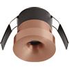 Gea luce GFA1713 FARETTO DA INCASSO IN ALLUMINIO LED 3000K 796LM 12W D.6,2CM BRONZO OPACO