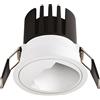 Gea luce GFA1720 FARETTO DA INCASSO IN ALLUMINIO LED 3000K 613LM 8W D.6,3CM BIANCO CON RIFLETTORE CROMATO