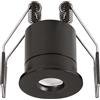 Gea luce GFA1921C FARETTO DA INCASSO IP65 IN ALLUMINIO E METACRILATO LED 3000K 200LM 3W NERO