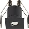 Gea luce GFA1923N FARETTO DA INCASSO IP65 IN ALLUMINIO E METACRILATO QUADRATO A LED 4000K 240LM 3W NERO