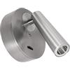 Gea luce GAP583 APPLIQUE A PARETE IN ALLUMINIO CON SPOT ORIENTABILE 1 LUCE LED 3000K 180LM 3W NICKEL