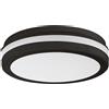 Gea luce GPL341 PLAFONIERA TONDA A LED CCT 3000-4000-6000K 1800-1900LM NERO OPACO D.20CM