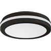 Gea luce GPL343 PLAFONIERA TONDA A LED CCT 3000-4000-6000K 2700-2800LM NERO OPACO D.30CM