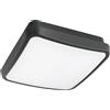 Gea luce GPL370 PLAFONIERA QUADRATA CCT LED 3000-4000K 2200-2300LM 24W GRIGIO ANTRACITE E BIANCO