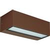 Gea luce GES2242 APPLIQUE PICCOLO BIEMISSIONE LED CCT 300-4000-5000K 800-920-910LM 6W MARRONE