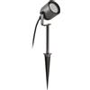 Gea luce GES2282 PROIETTORE CON PICCHETTO 1 LUCE ATTACCO GU10 IN ALLUMINIO E VETRO GRIGIO ANTRACITE H.40CM