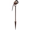 Gea luce GES2291 PROIETTORE CON PICCHETTO 1 LUCE ATTACCO GU10 IN ALLUMINIO E VETRO MARRONE H.60CM