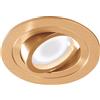 Gea luce GFA093 FARETTO DA INCASSO IN ALLUMINIO ATTACCO GU10 ORO SPAZZOLATO TONDO D.9,3CM