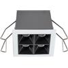 Gea luce GFA1662 FARETTO QUADRATO AD INCASSO IN ALLUMINIO 4 LUCI LED 3000K 600LM 8W