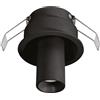 Gea luce GFA1691 FARETTO INCASSO ORIENTABILE NERO LED 3000K 650LM 8W D.3,15CM