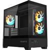 GIGABYTE Case PC mid tower Micro-ATX con vetro temperato AORUS C201 ICE