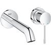 Grohe Essence miscelatore lavabo, installazione a parete, taglia S, sporgenza 183 mm, finitura cromo - 19408001