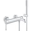 Grohe Essence miscelatore monocomando per vasca completo con set doccia, montaggio a parete - 33628001