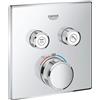 Grohe miscelatore termostatico Grohe Grohtherm SmartControl per doccia a 2 vie, finitura cromo - 29124000