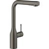 Grohe Essence miscelatore monocomando per lavello, con doccetta estraibile, colore grafite spazzolato - 30270AL0
