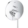 Grohe Essence miscelatore monocomando vasca doccia con deviatore a 2 vie, finitura cromo - 24058001